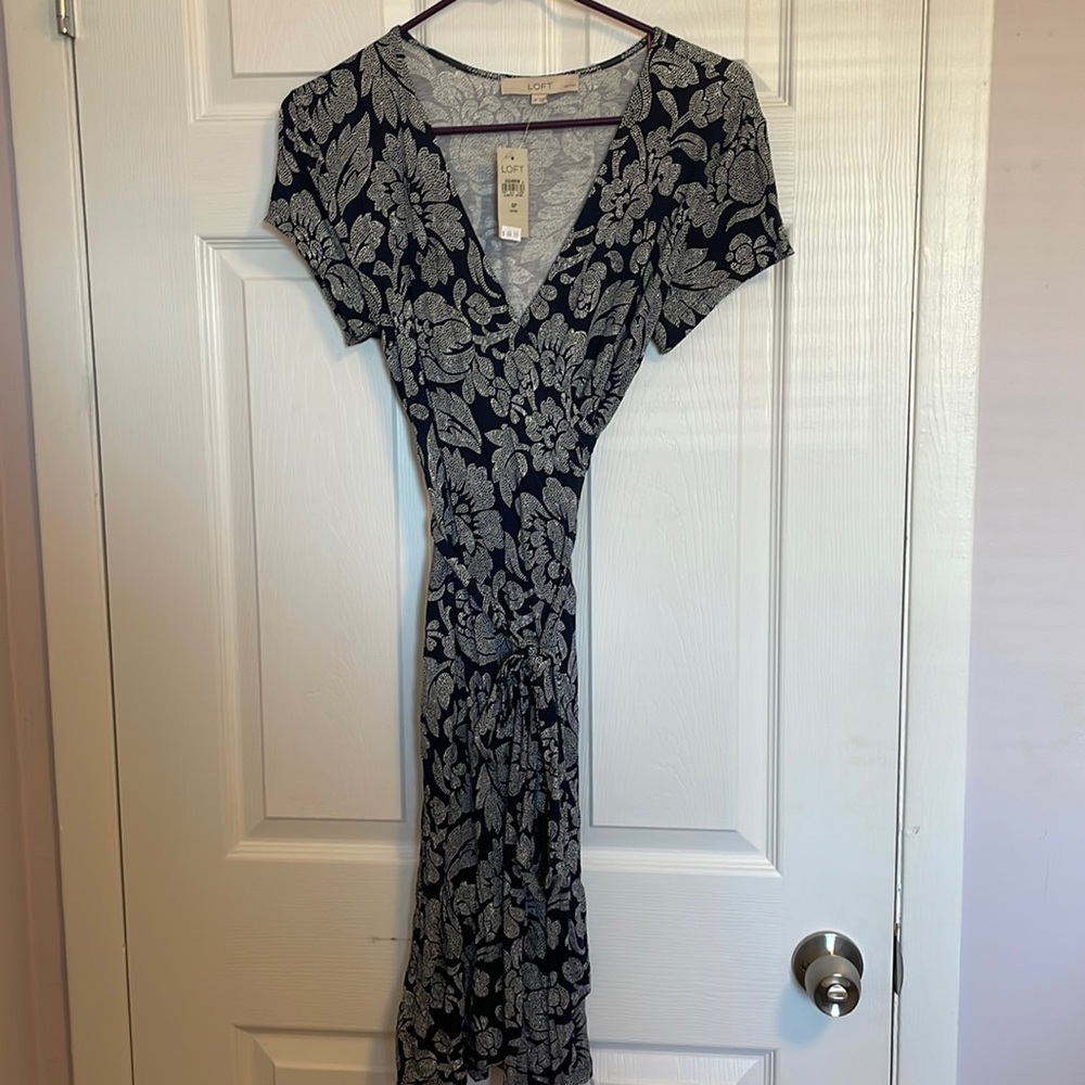 Loft wrap dress size small petite
